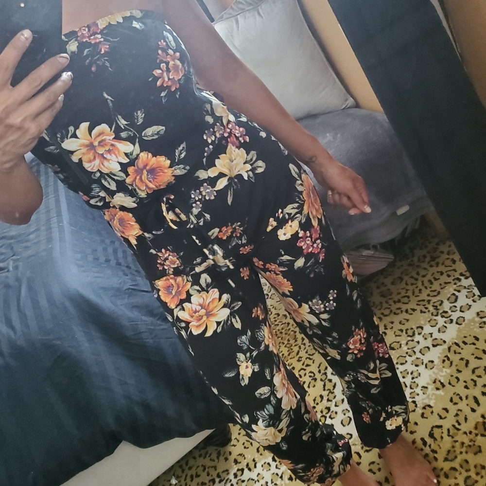 Rue 21 Floral Tube Jumpsuit